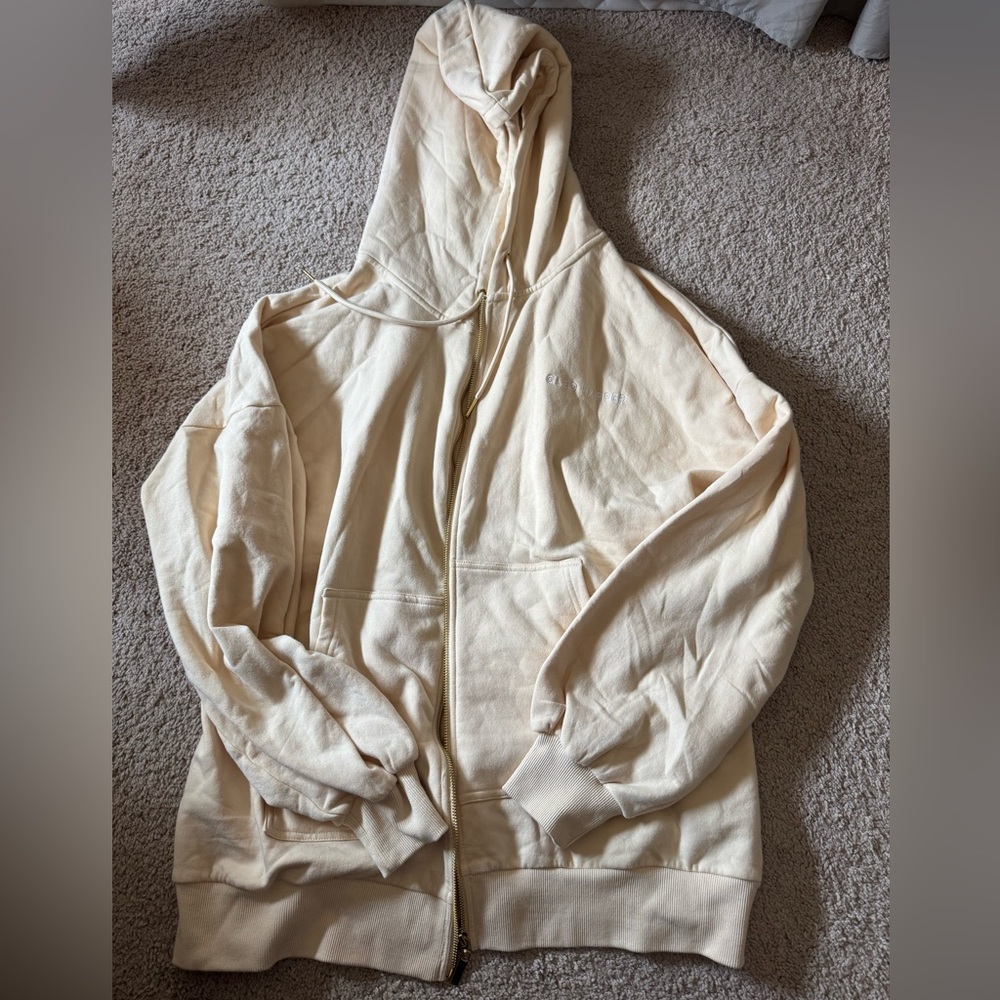 Cleo Harper Beige Fleece Hoodie